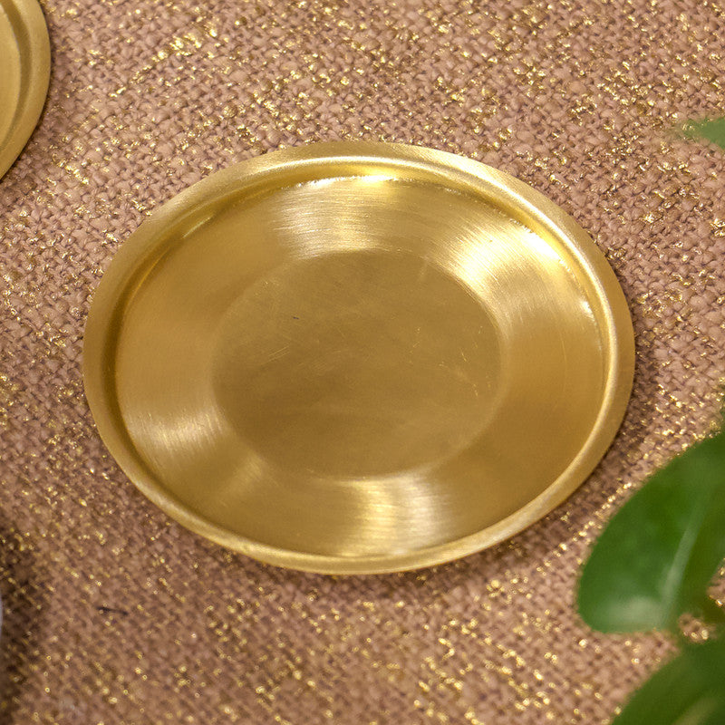 Brass Coasters | Gold Matt | Set of 4