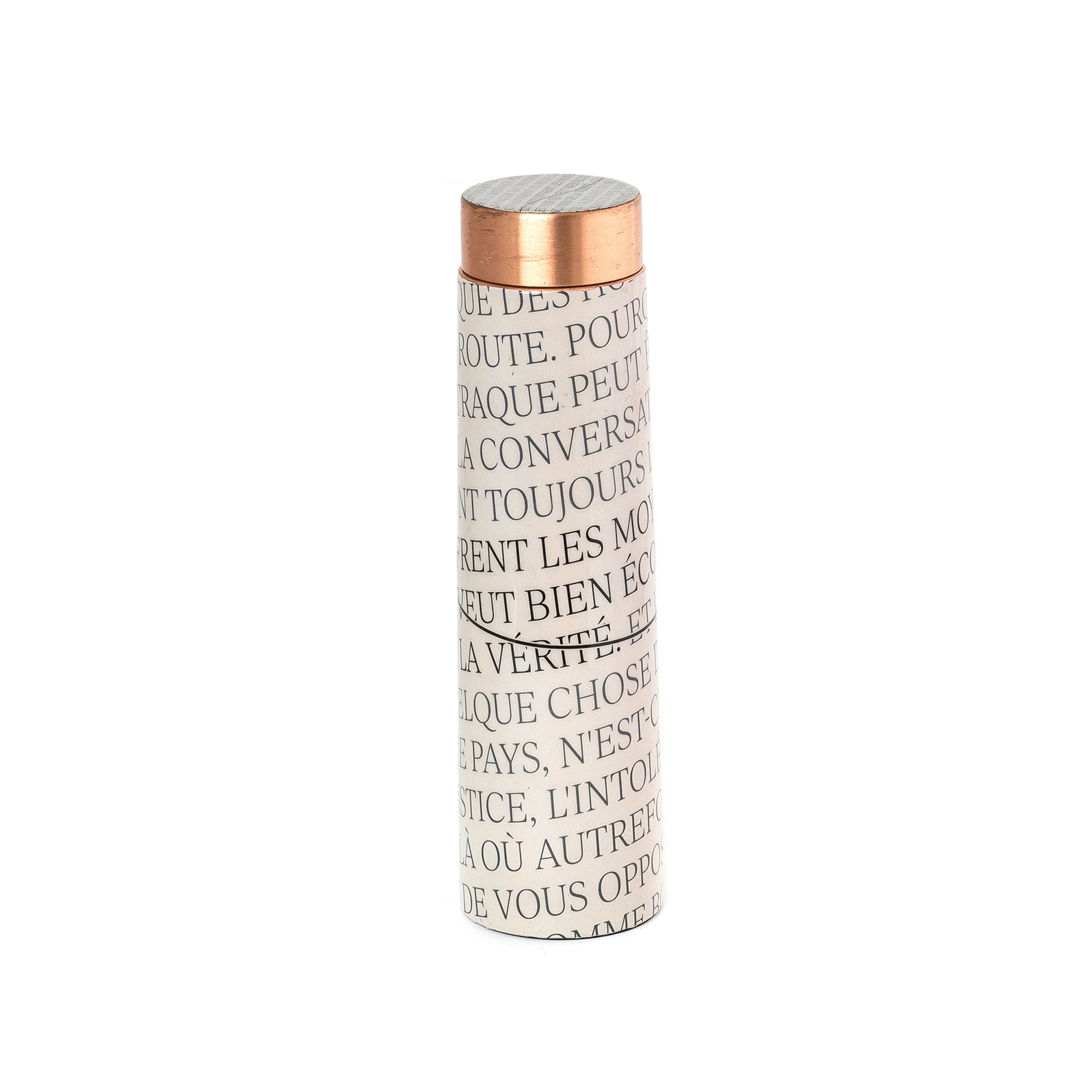 Copper Bottle Modern Quote: Stylish Decor and Utility