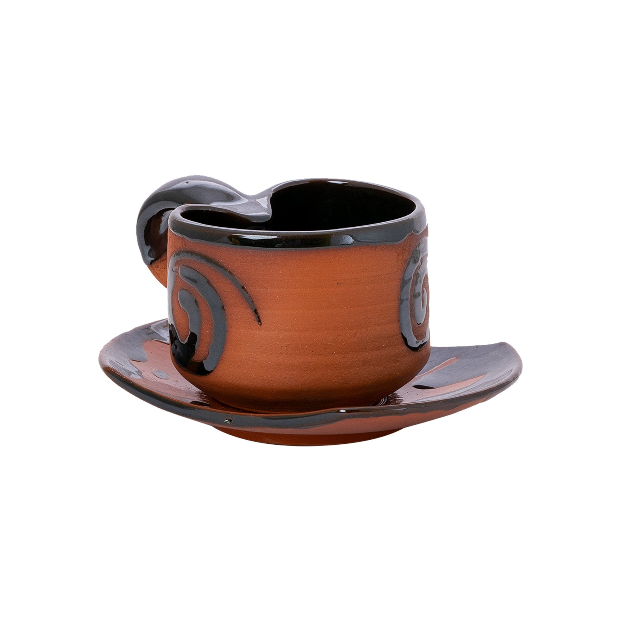 Terracotta Tea Cup Leaf