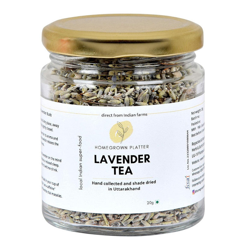 Lavender Flower Tea | Antioxidant Rich | Zero Caffeine & Relaxing Tea | 20 g