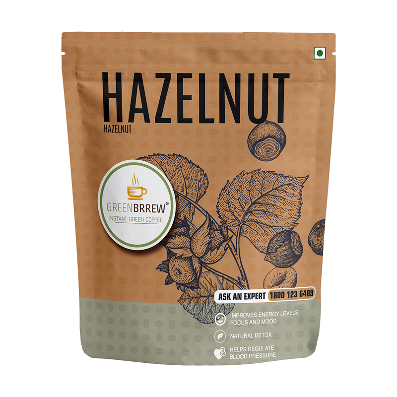 Hazelnut Green Coffee | Instant Coffee | 30 g | 20 Sachets