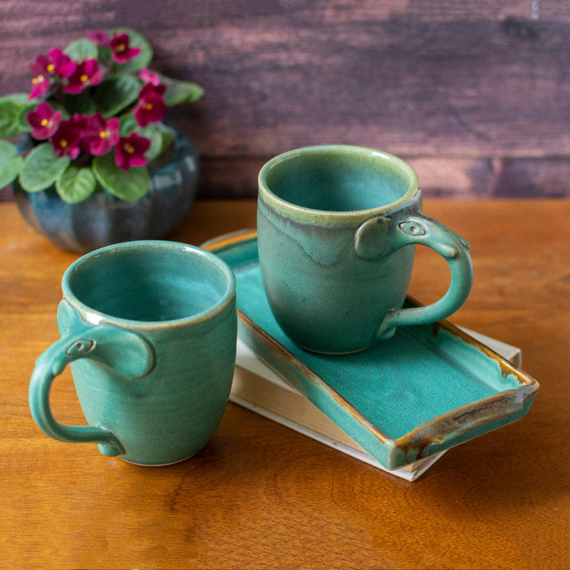 Ceramic Mug Set | Turquoise