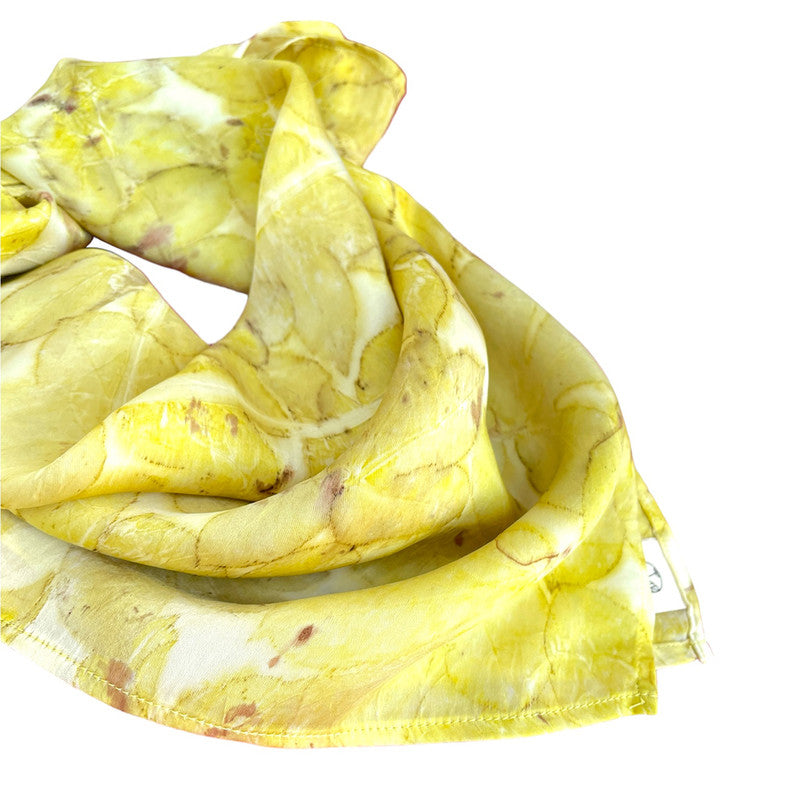 Bemberg Hair Accessories | Printed Bandana | Yellow | Set of 4