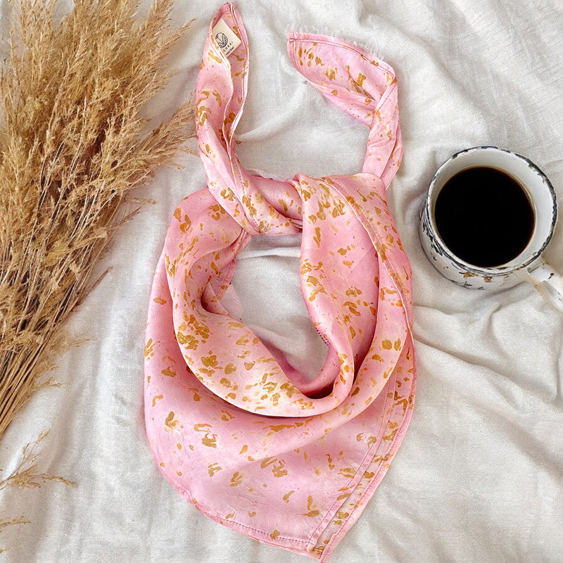 Bemberg Hair Accessories | Printed Bandana | Pink