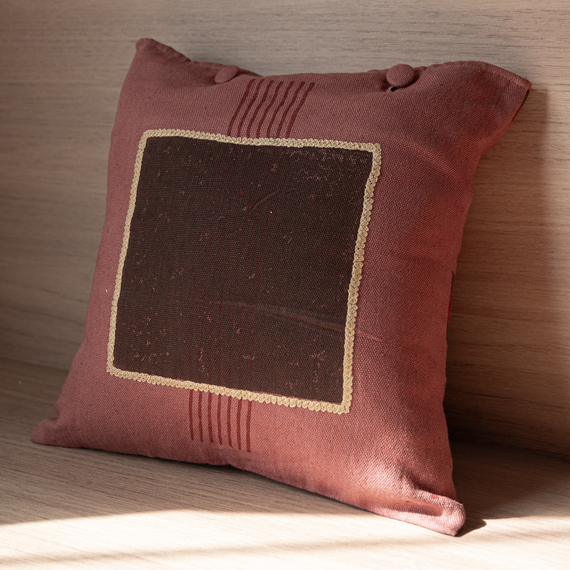 Kala Cotton Cushion Cover | Spice | 30 x 30 cm