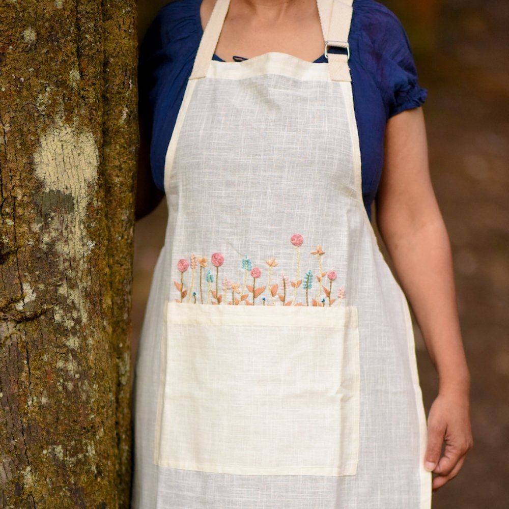 Aadhira Cream Apron