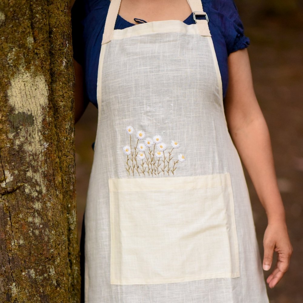 Amala Cream Apron