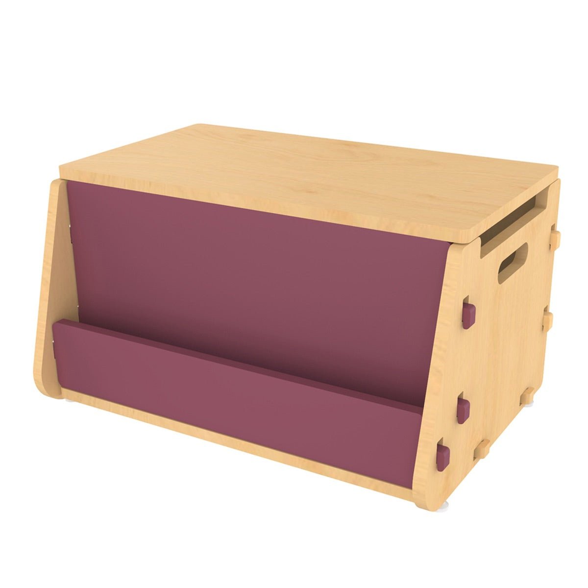 Aqua Plum | Wooden Toy Chest