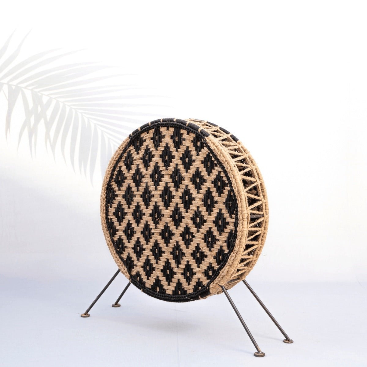 Asteroid Jute & Cotton Round Lamp