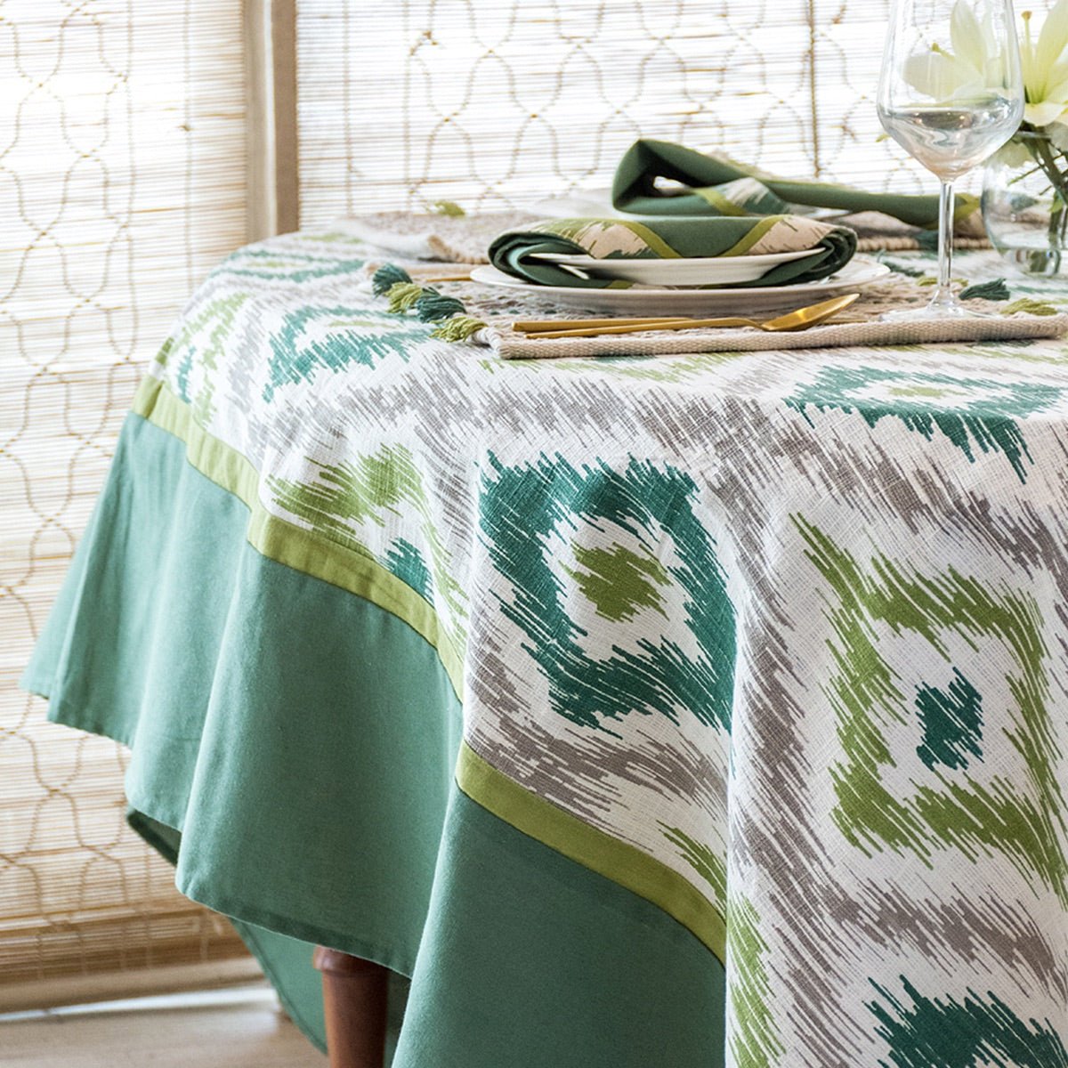 Back To Nature Cotton Table Cover (6 Seater)