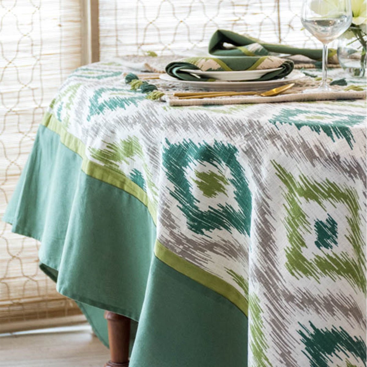 Back To Nature Cotton Table Cover (8/10 Seater)