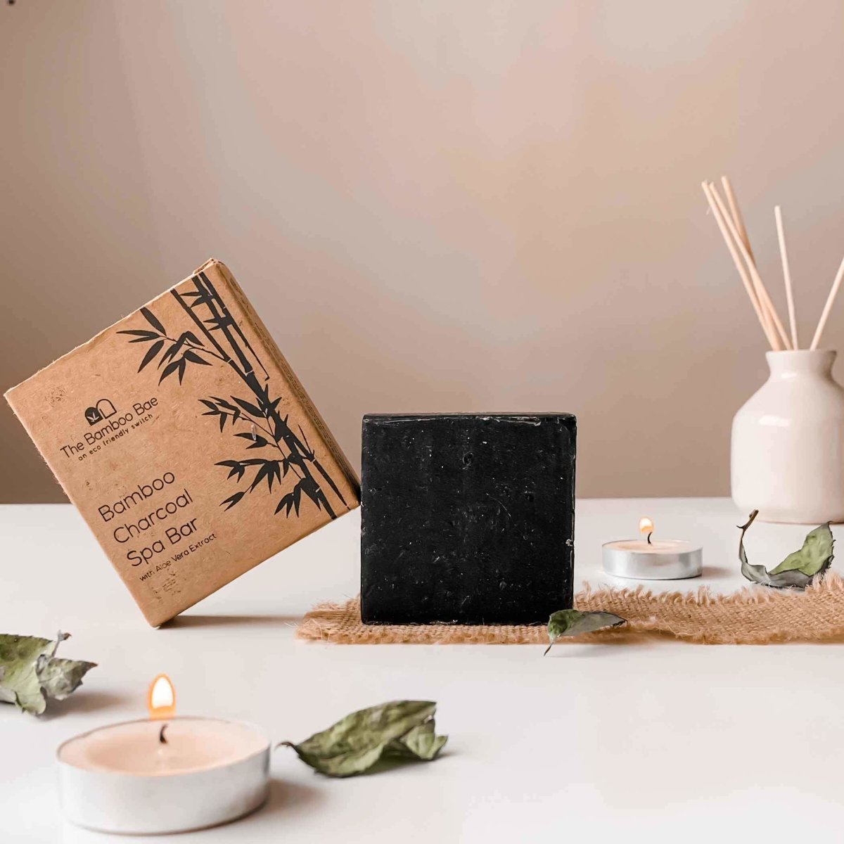 Bamboo Charcoal Soap | Handmade Spa Bar | With Aloe Vera Extract