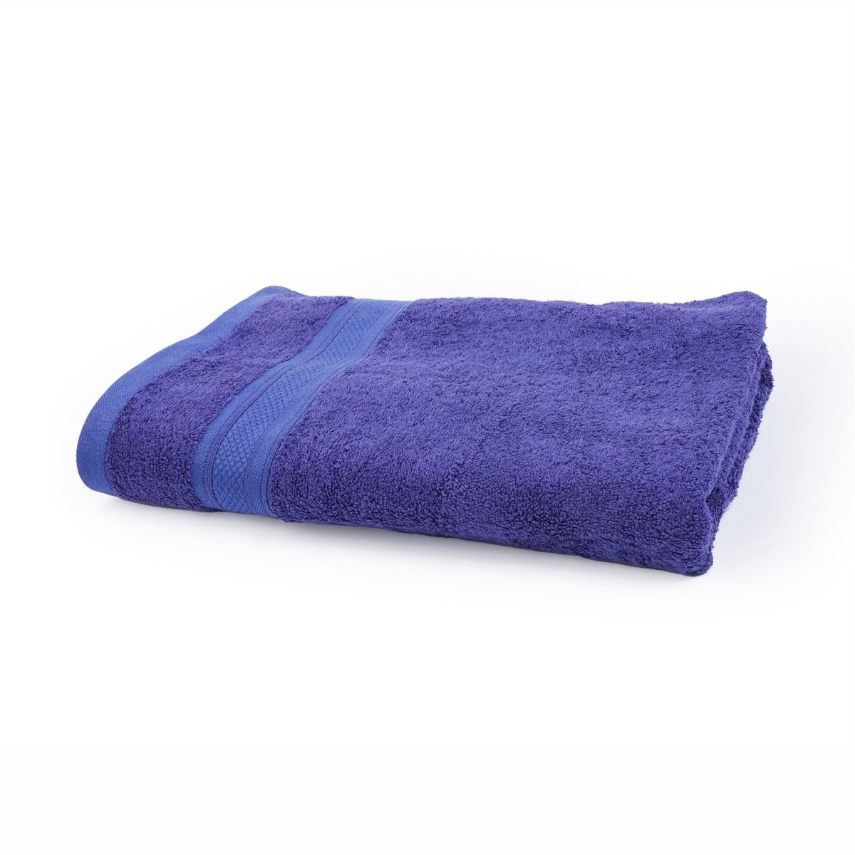 Bamboo Cotton Bath Towel (single piece) Festive Blue