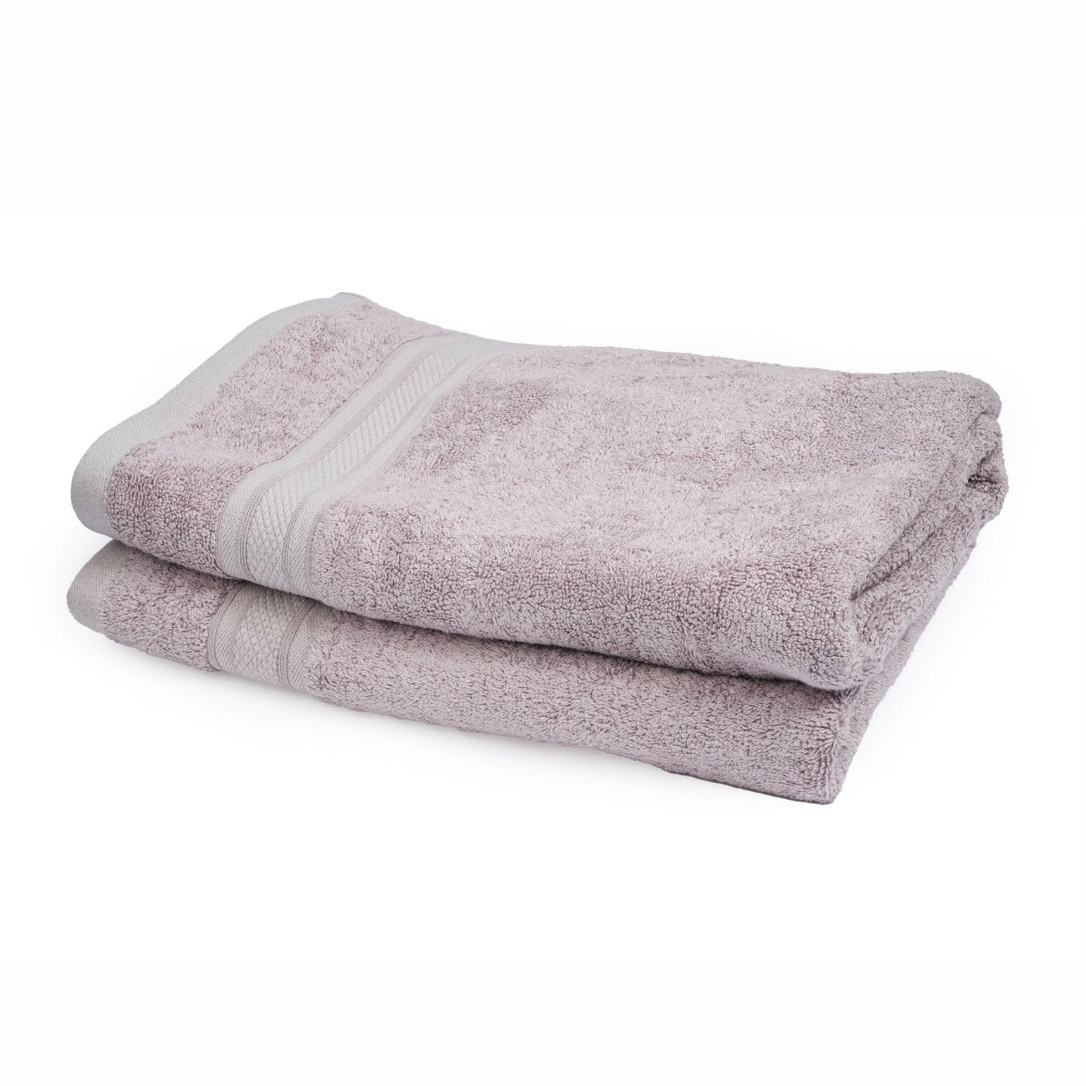 Bamboo Cotton bath towel (single piece) Grape Grey