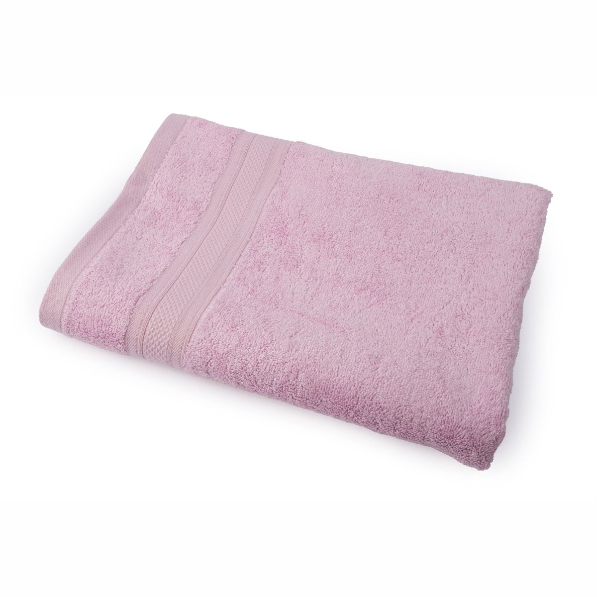 Bamboo Cotton Bath Towels And Hand Towels Set of 2 Light Pink