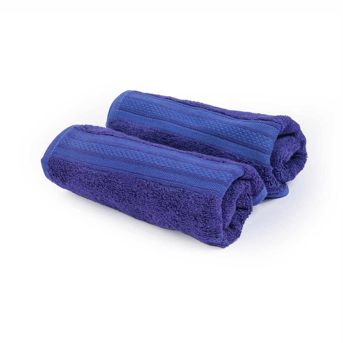 Bamboo cotton  Hand Towel combo pack of 2 Festive Blue