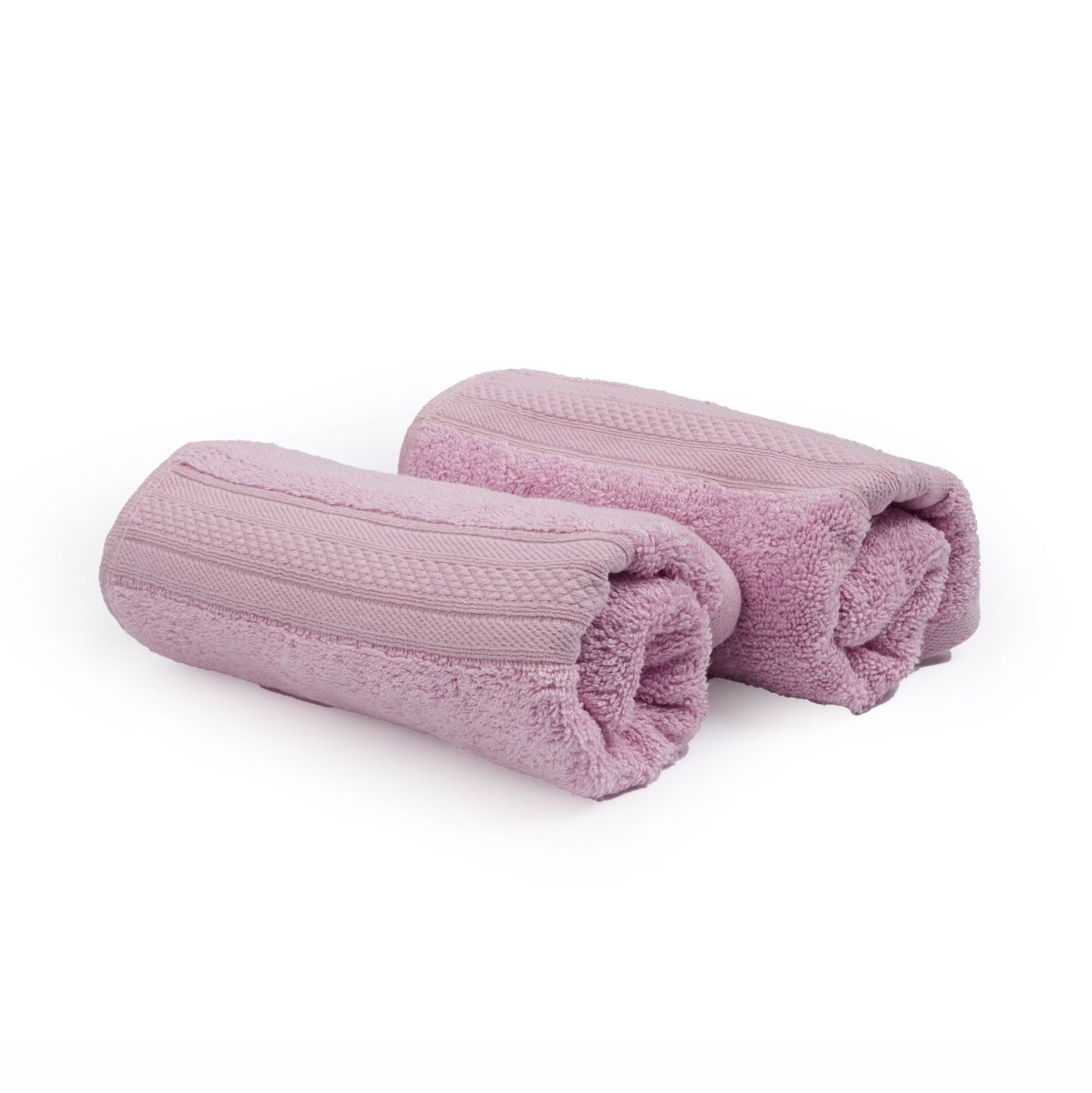 Bamboo cotton Hand Towel combo pack of 2 Light Pink