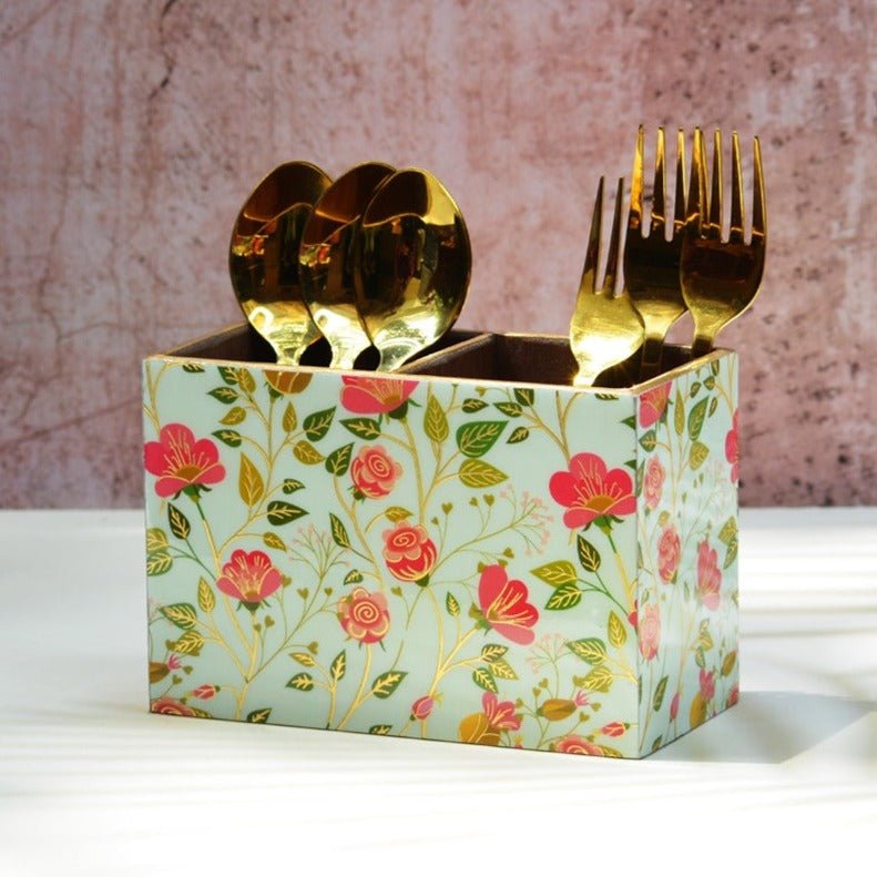 Blossom MDF Cutlery Holder