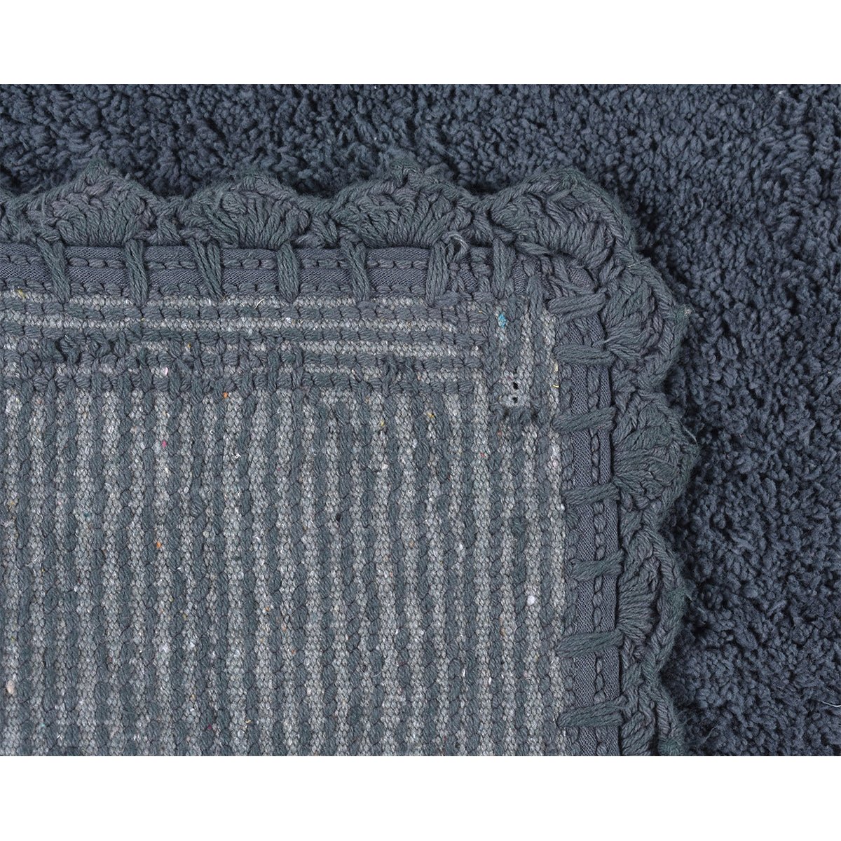 Cloud Walk Rectangle Bathmat - Dark Grey