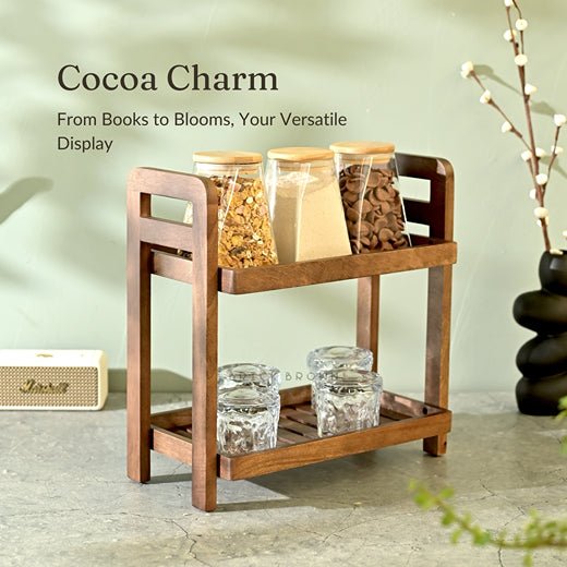 Cocoa Wooden Organizer with Dark Finishing | Verified Sustainable Kitchen Organizers on Brown Living™