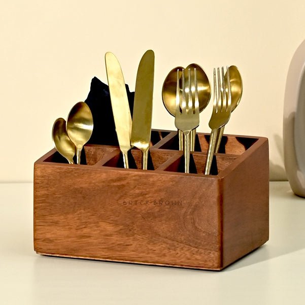 Cutlery Wooden Caddy / Holder