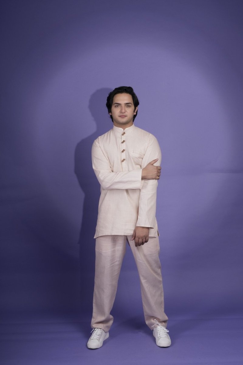 Dearly Beloved Hemp Kurta And Dearly Beloved Hemp Pants Set