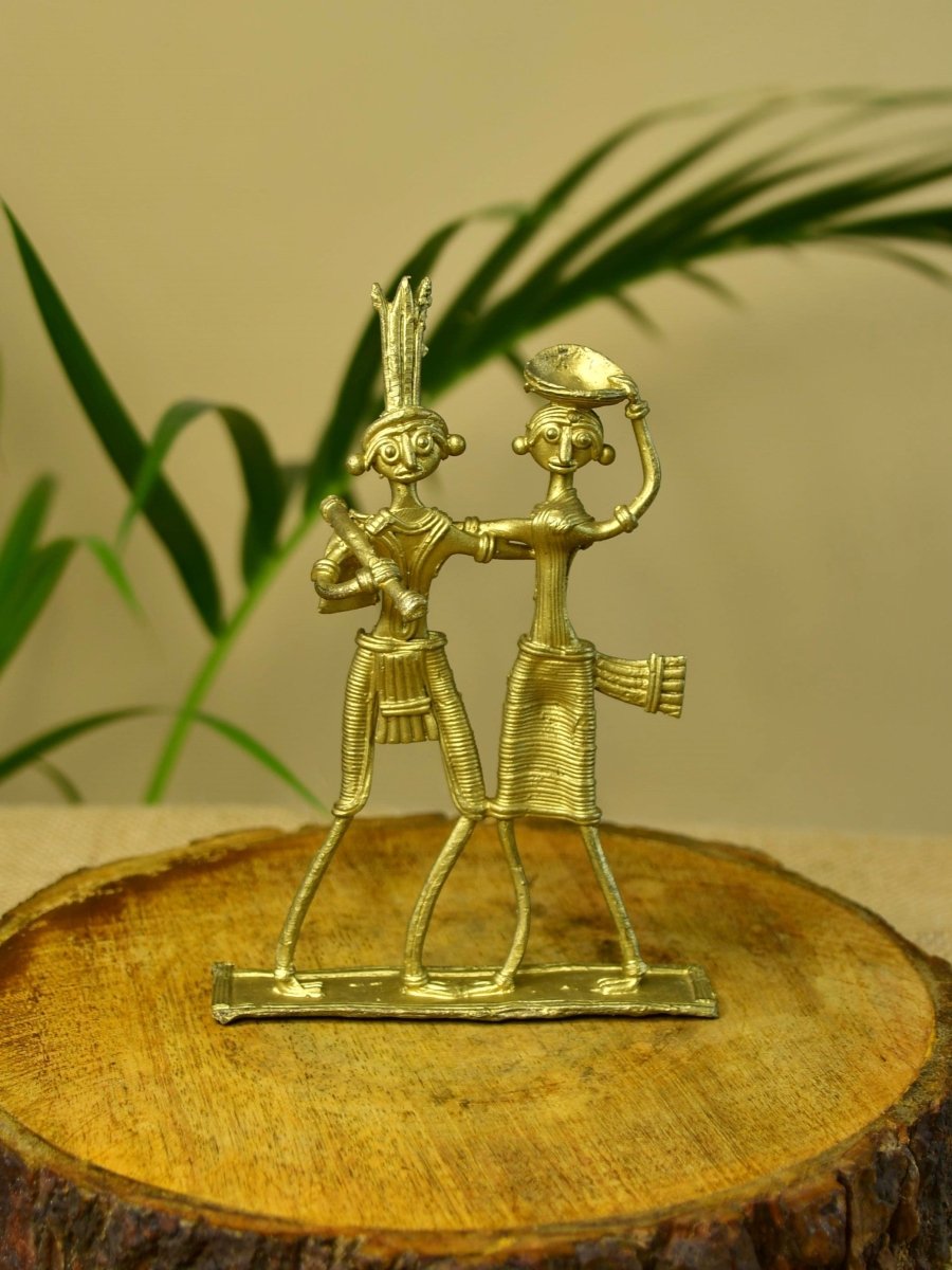 Dokra Couple: Brass Tabletop Artistry Decor