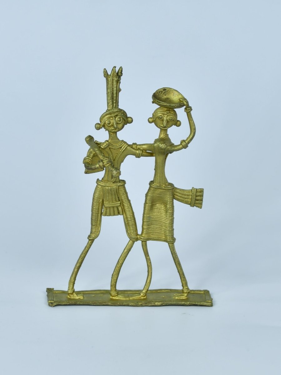 Dokra Couple: Brass Tabletop Artistry Decor