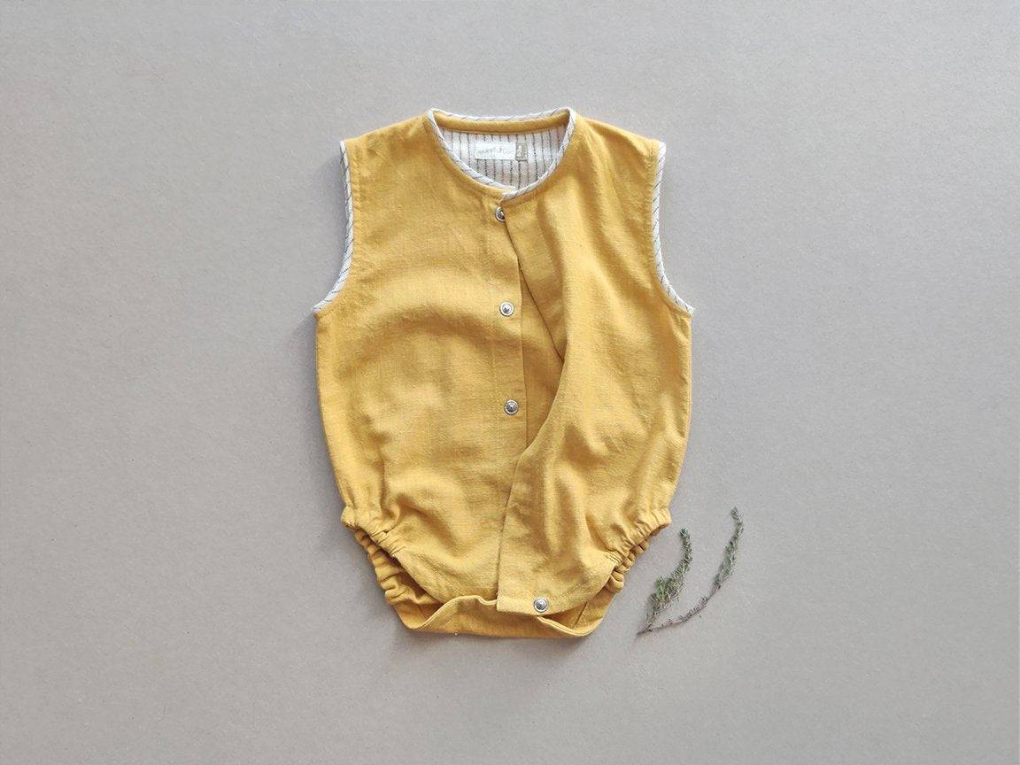 Earth Yellow Baby Onesie