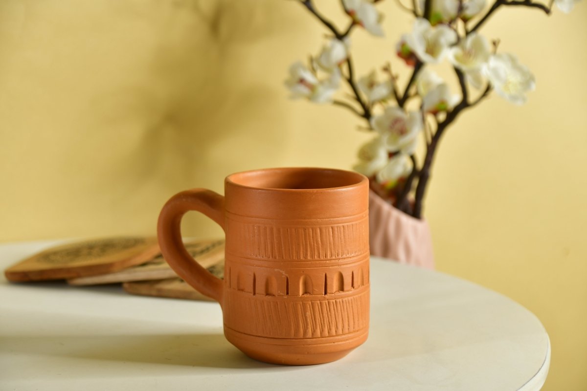 Unglazed Coffee Mug: Stylish Home Decor & Kitchenware