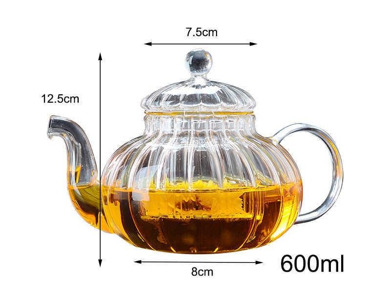 Exquisite Victorian Glass Kettle With Infuser - A Must-Have for Tea Lovers