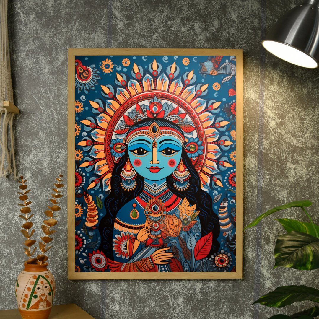 Find Your Inner Peace: Sowpeace Radha Print – Premium Indian-Inspired Canvas Art for Elegant and Spiritual Home Decor