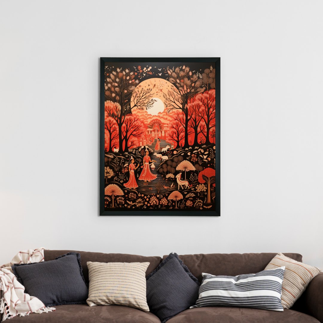 Find Your Rural Harmony: Sowpeace Handcrafted Canvas Prints – Premium Indian-Inspired Art for Elegant Home Decor