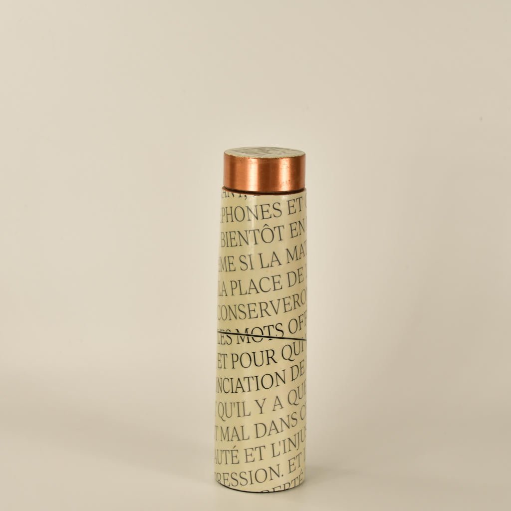 Copper Bottle Modern Quote: Stylish Decor and Utility