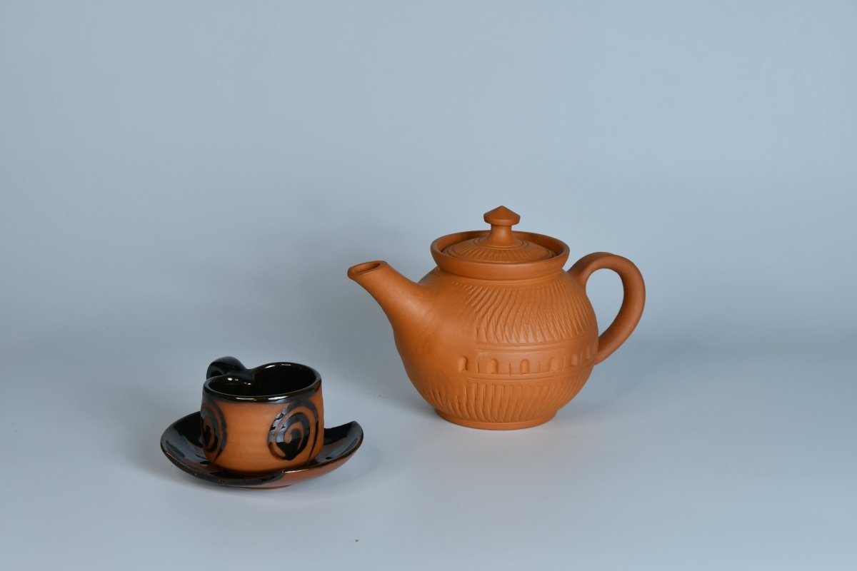 Terracotta Tea Cup Leaf