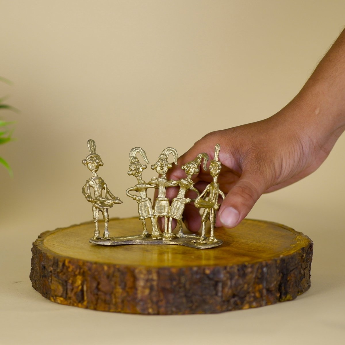 Dokra Orchestra: Brass Tabletop Masterpiece for Unique Home Decor-0