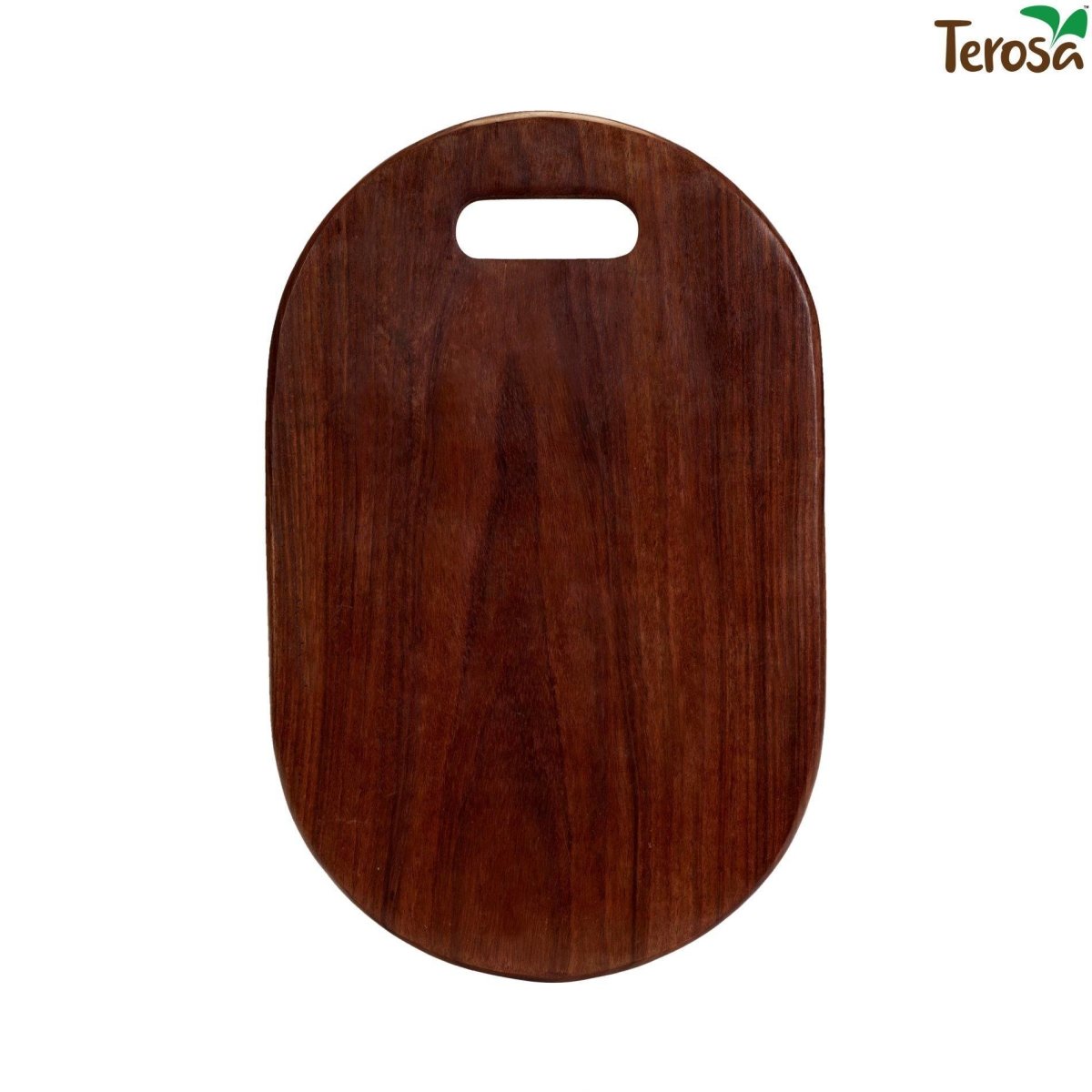 Indian Rosewood or Sheesham Chopping Board Large - 15x9.5" - Oval or Rectangular - Wooden