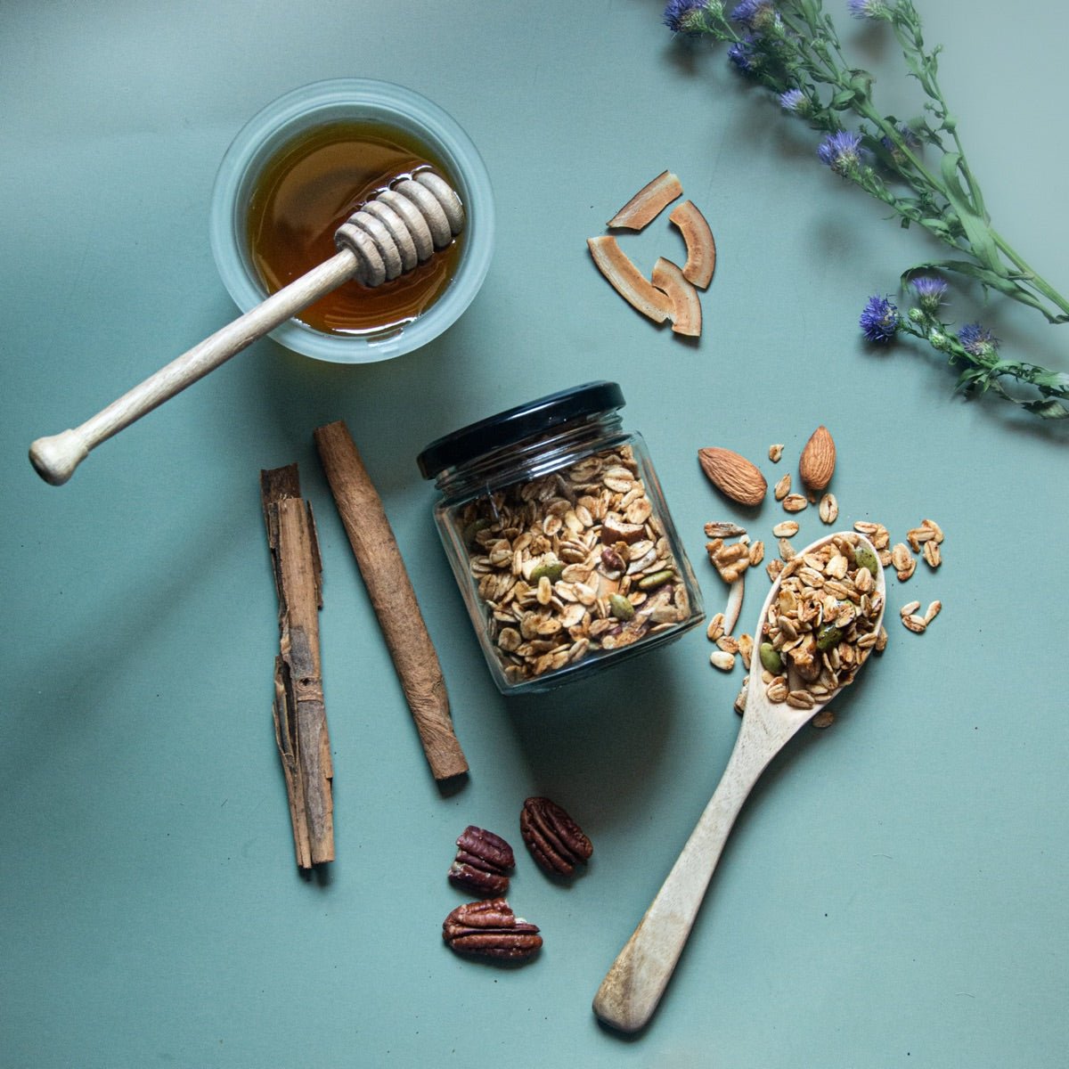 Maple-Cinnamon-Pecan Granola | Gluten Free Healthy and Snacking Granola