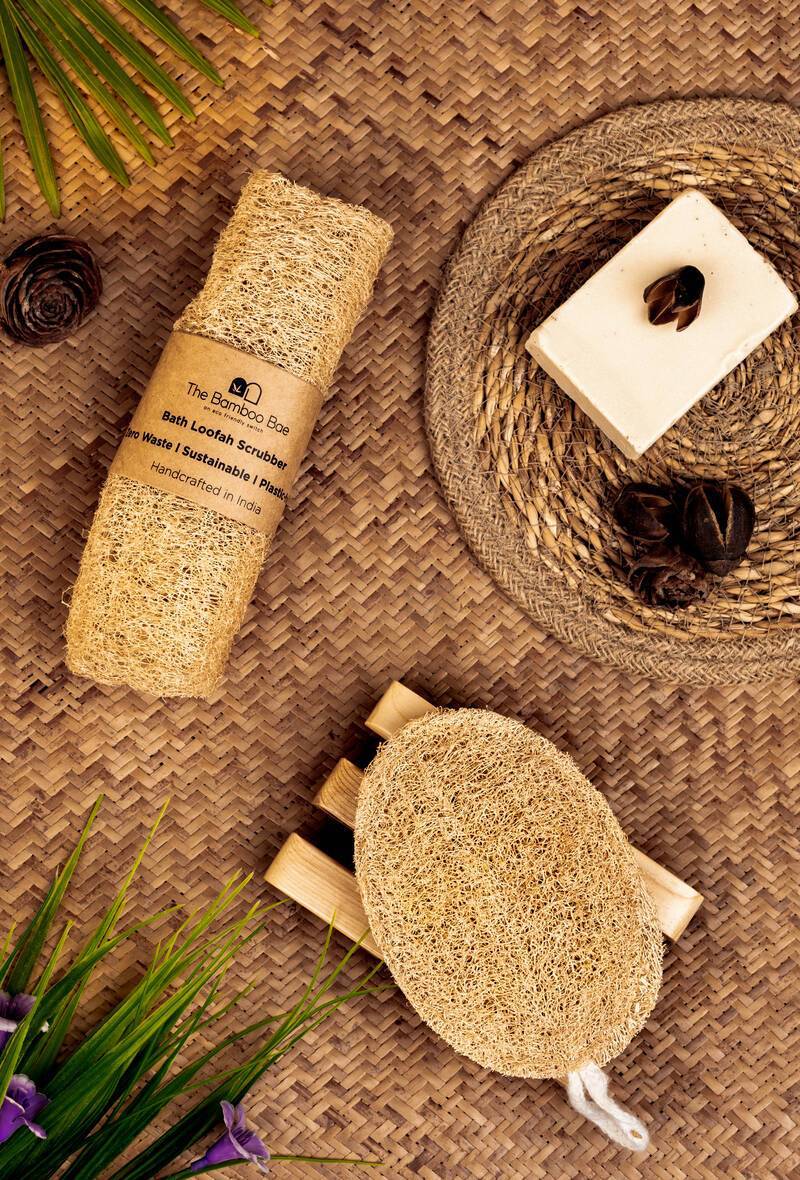 Natural Loofah | Straight & Round Eco Friendly Loofah | Bottle Gourd Exfoliating Loofa Sun Dried