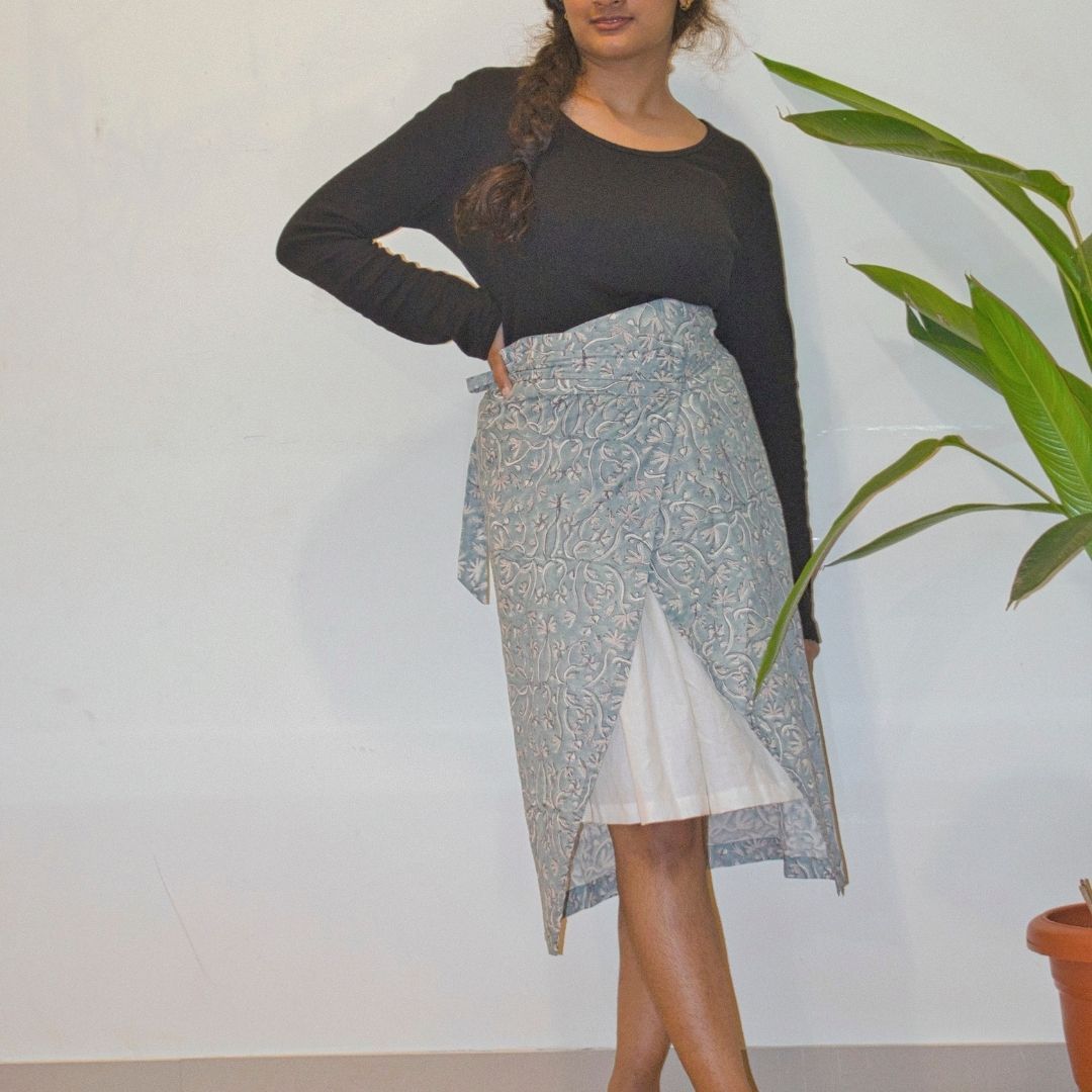 Pudina Chutney Skirt Set | Kala Cotton | Sustainable Fashion