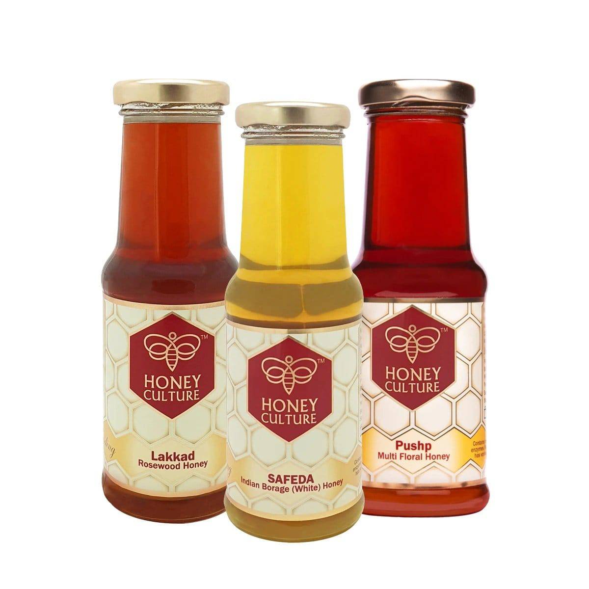 Pushp Honey, Safeda Honey & Lakkad Honey Combo