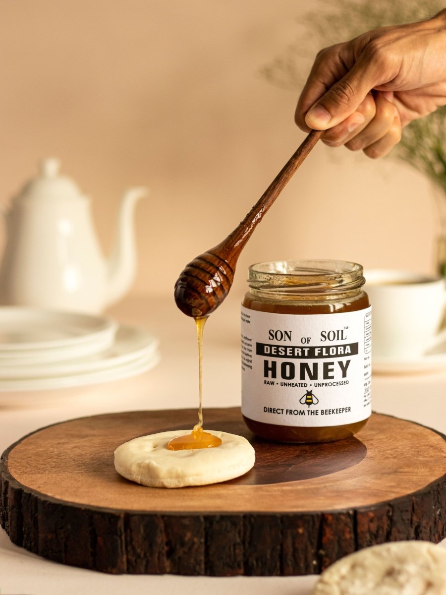 Raw Unprocessed Desert Flora Honey | 230 gm | Pack of 1