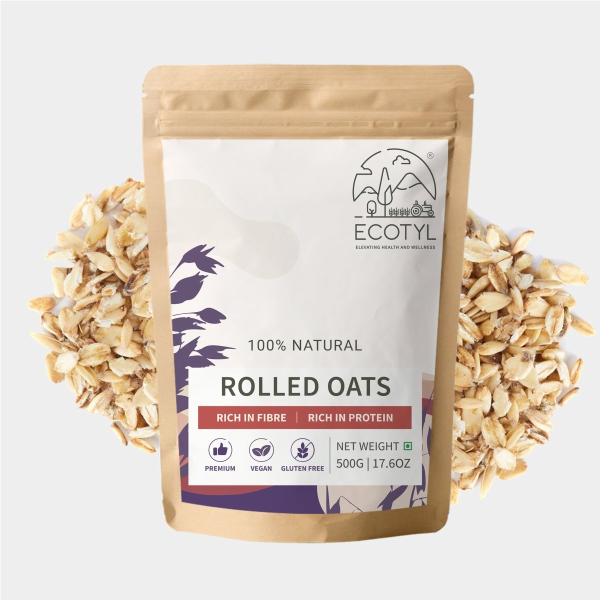 Rolled Oats | Gluten Free | Breakfast Cereal | 500g