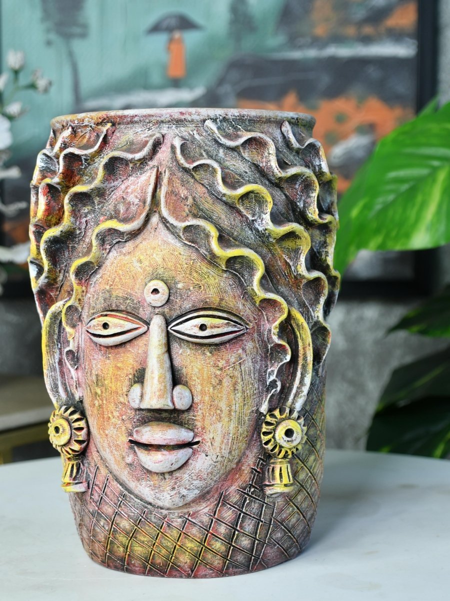 Sowpeace Artisan Big Female Vase Tabletop Decor