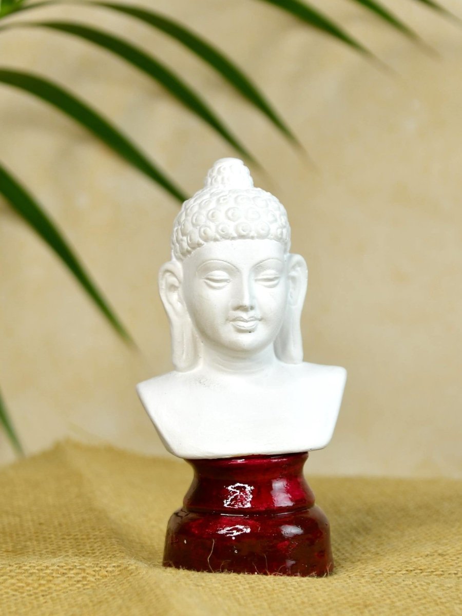 Sowpeace Bliss: White Small Buddha Terracotta Decor