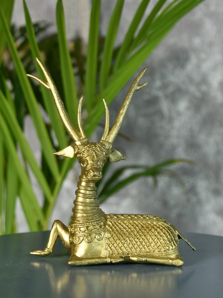 Sowpeace Dhokra Deer Sitting