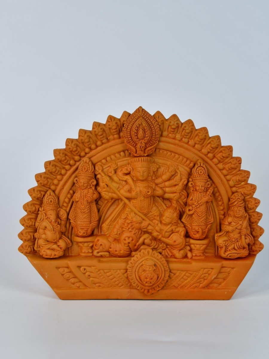 Sowpeace Handmade Terracotta Durga: Artisan Tabletop Decor