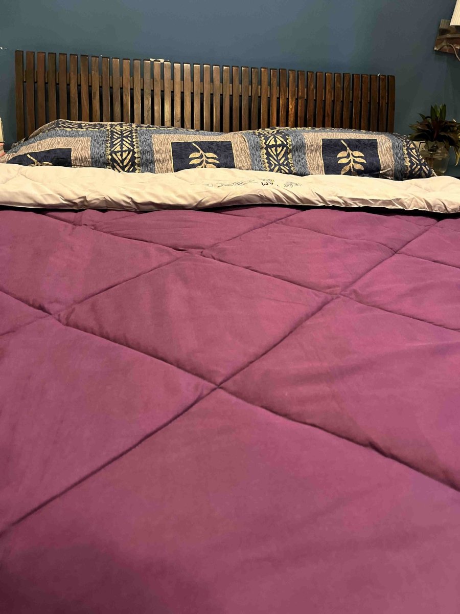 Sustainable Comforter Purple/Light Grey