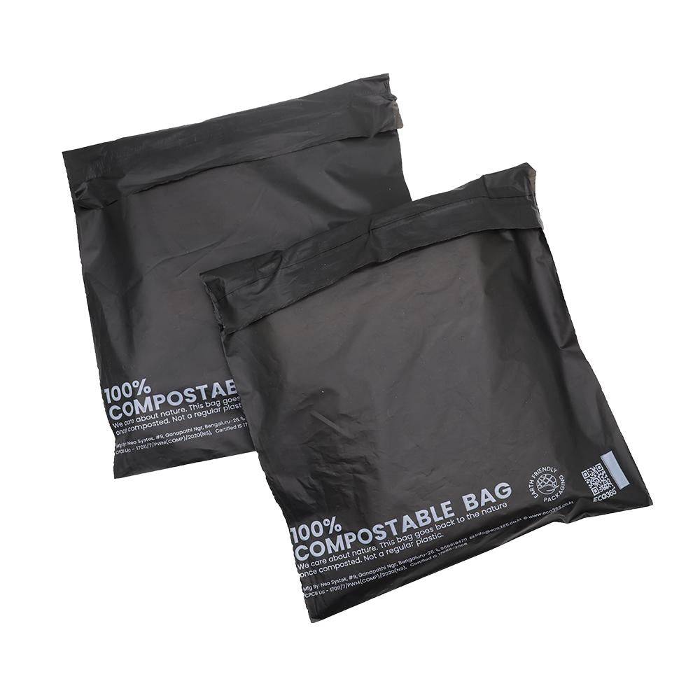 Tamper Proof Compostable Courier Bags 8"X 8"+2"- Pack Of 200