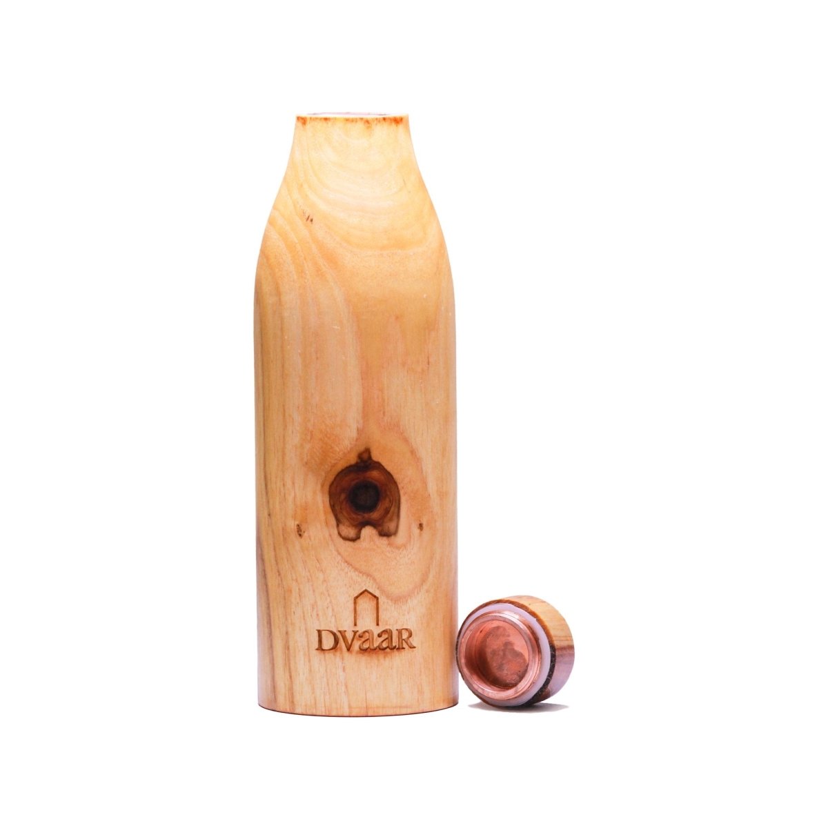 The Wooden Copper Bottle - Teak  Wood